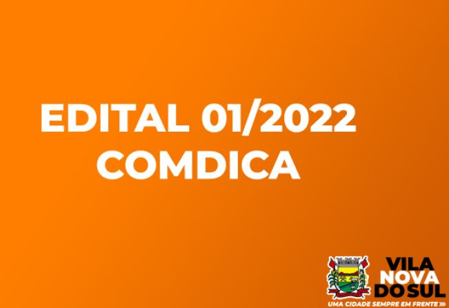 Edital 01/2022 COMDICA
